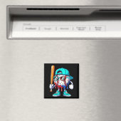 Ice Cream Drip Baseball Sts Baseball Lifestyle Boy マグネット (インサイチュ (食洗機))