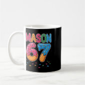 Ice Cream Drip Mason Six Seven 6 7 Gen Alpha Slang コーヒーマグカップ (左)