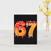 Ice Cream Drip Six Seven 67 Valentines Day For Men カード (黄色い花)