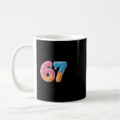 Ice Cream Drip Six Seven 6 7 Meme 67  コーヒーマグカップ (左)