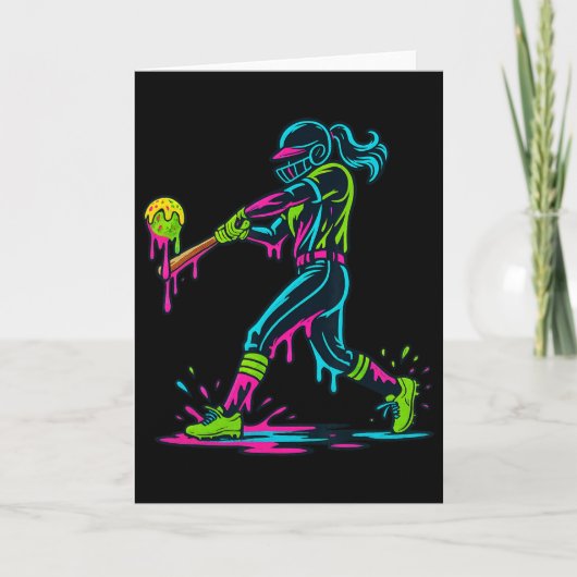Ice Cream Drip Softll Player Softll Drip Women Gir カード (正面)