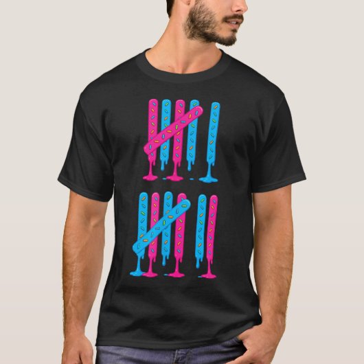 Ice Cream Drip Tally Marks 67 Meme Counting 6 7 Br Tシャツ (正面)