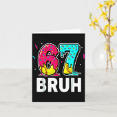 Ice Cream Dripng Softball Drip Fun 6 7 Six Seven M カード (黄色い花)