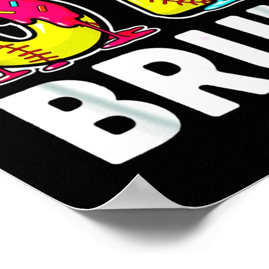 Ice Cream Dripng Softball Drip Fun 6 7 Six Seven M ポスター (角)