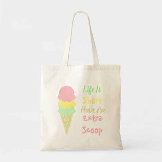 Ice Cream Extra Scoop トートバッグ (正面)