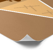 Ice cream flat clipart illustration ポスター (角)