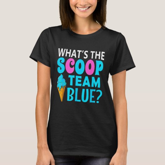 Ice Cream Gender Reveal Matching Team Blue What s  Tシャツ (正面)