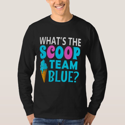 Ice Cream Gender Reveal Matching Team Blue What s  Tシャツ (正面)