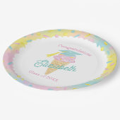 Ice Cream Graduation Party ペーパープレート (アングル)