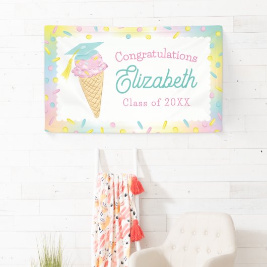 Ice Cream Graduation Party 横断幕 (インサイチュ)