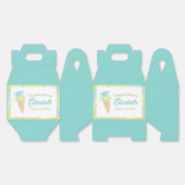 Ice Cream Graduation Party Blue Green フェイバーボックス (見開き)