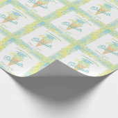 Ice Cream Graduation Party Blue Green ラッピングペーパー (角)