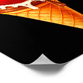 Ice Cream Heart Funny Drip Valentines Day Boys Gir ポスター (角)