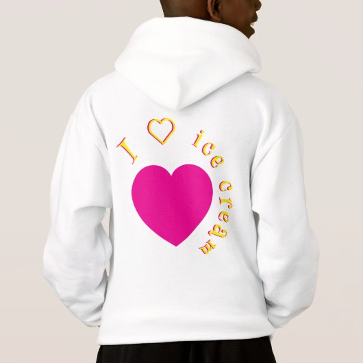 Ice cream hoddy for kids (裏面)