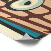 Ice Cream is Happiness Retro Guilty Pleasure Quote ポスター (角)