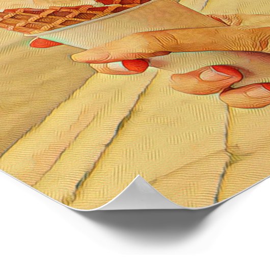 Ice cream lover gift ポスター (角)