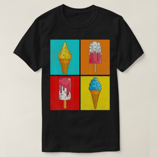 Ice Cream Lover Summer Dessert Sprinkles Pop Art I Tシャツ (デザイン正面)