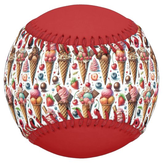 Ice-Cream Parlor Party (personalize) ソフトボール (正面)