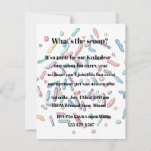 Ice Cream Party DIGITAL DOWNLOAD INVITATION 招待状 (裏面)