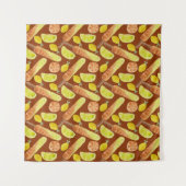 Ice cream pattern | Lollies pattern | lollipop 11 タペストリー (正面(横))