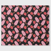Ice cream pattern | Lollies pattern | lollipop 13 ラッピングペーパー (フラット)