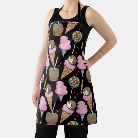Ice cream pattern | Lollies pattern | lollipop 24 エプロン (インサイチュ)