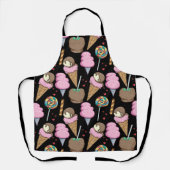 Ice cream pattern | Lollies pattern | lollipop 24 エプロン (正面)