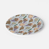 Ice cream pattern | Lollies pattern | lollipop 25 ペーパープレート (アングル)