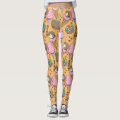 Ice cream pattern | Lollies pattern | lollipop 26 レギンス (正面)