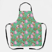 Ice cream pattern | Lollies pattern | lollipop 29 エプロン (正面)