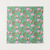 Ice cream pattern | Lollies pattern | lollipop 29 タペストリー (正面(横))