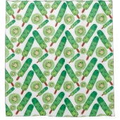 Ice cream pattern | Lollies pattern | lollipop 3 シャワーカーテン (正面)