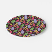 Ice cream pattern | Lollies pattern | lollipop 4 ペーパープレート (アングル)