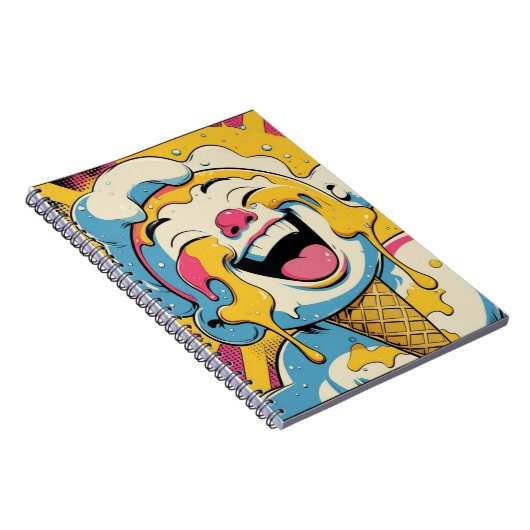 Ice Cream Pop Art Explosion Notebook ノートブック (右側)