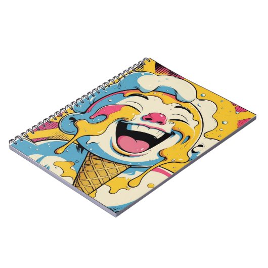 Ice Cream Pop Art Explosion Notebook ノートブック (左側)
