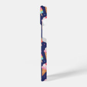 Ice cream, popsicles and cherries pattern iPhoneケース (左側面)
