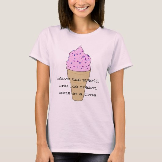 Ice Cream Saves Tシャツ (正面)