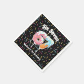 Ice Cream Six Seven 67 Birthday Napkins スタンダードカクテルナプキン (角)