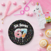 Ice Cream Six Seven 67 Birthday Paper Plate ペーパープレート (パーティー)