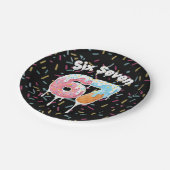 Ice Cream Six Seven 67 Birthday Paper Plate ペーパープレート (アングル)