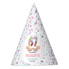 Ice Cream “Six Seven” 7th Birthday Party for Kids パーティーハット