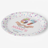 Ice Cream “Six Seven” 7th Birthday Party for Kids ペーパープレート (アングル)