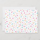 Ice Cream Six Seven Girl Birthday Photo Invitation 招待状 (裏面)