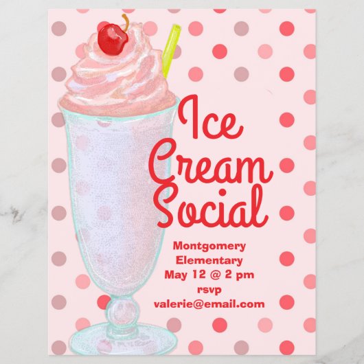 Ice Cream Social チラシ (正面)