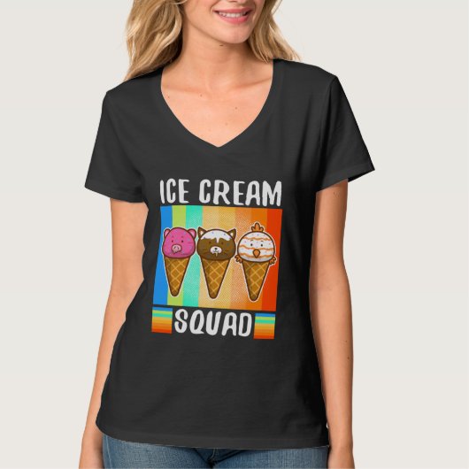 Ice cream squad  2 tシャツ (正面)