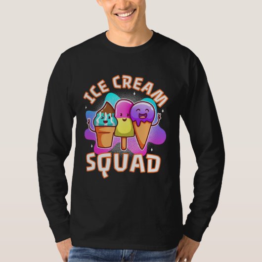 Ice cream squad 4 tシャツ (正面)