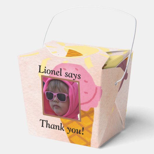 ice cream summer party photo フェイバーボックス (正面)