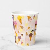 ice cream summer party photo 紙コップ (右)