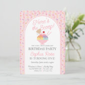 Ice Cream Sundae Heres the Scoop Birthday Party In 招待状 (スタンド正面)