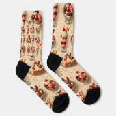 Ice cream sundae premium crew socks ソックス (右)